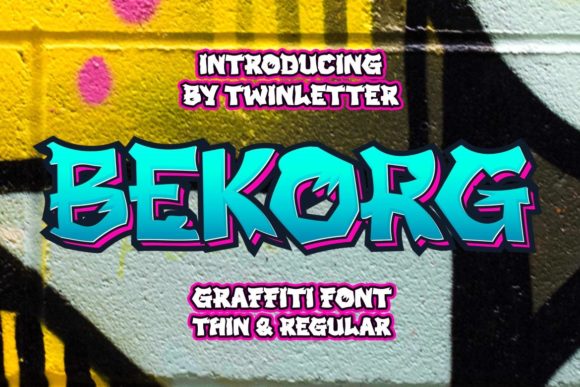 Bekorg: A Unique Graffiti Font for Editorial Design