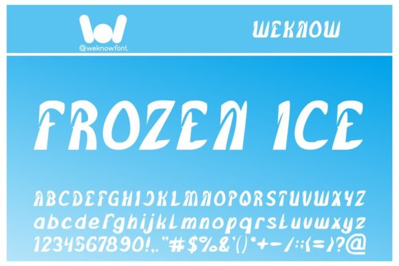 Frozen Ice Display Font Review