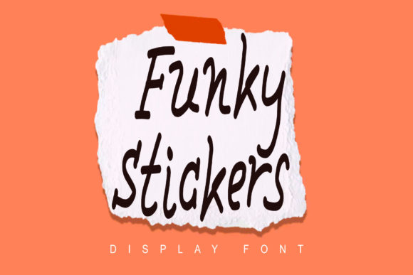 Funky Stickers Font for Business Branding