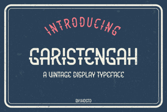 Garistengah: A Cool Display Font for Modern Web Design