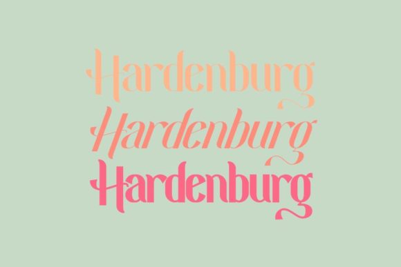 Hardenburg: A Stylish Display Font for Web Design