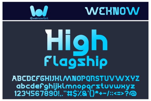 High Flagship: A Futuristic Display Font for Modern Publishing