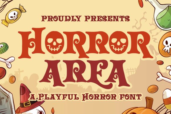 Horror Area: A Spooky Display Font for Bold Editorial Design