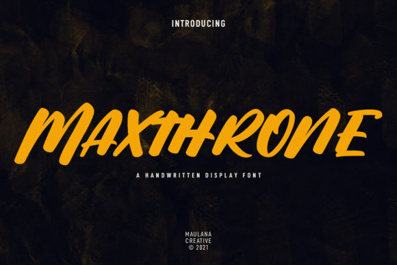Maxthrone: A Cool Display Font for Web Design