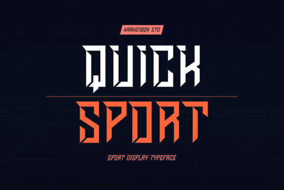 Quick Sport: A Modern Display Font for Bold Branding