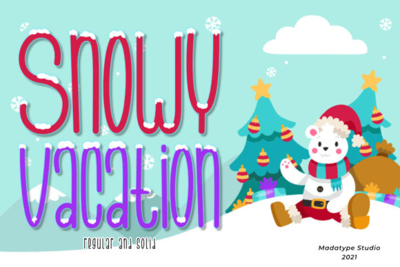 Snowy Vacation: A Winter-Inspired Font for Editorial Design