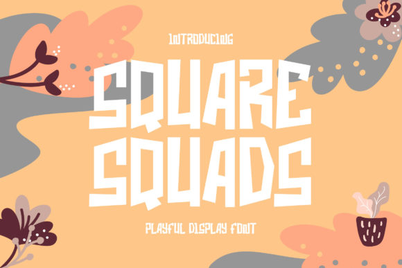 Square Squads Font for Handmade Creations