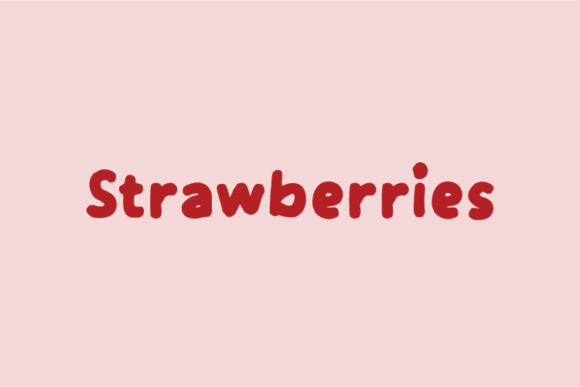 Strawberries Font for Editorial Design