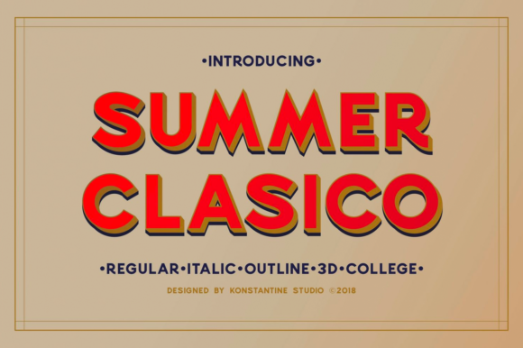 Summer Clasico: A Retro Font That Boosts Campaign Impact