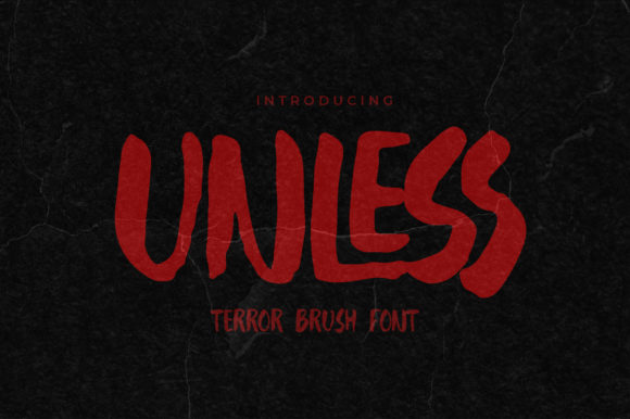 Unless Font for Handmade Creations and Commercial Designs