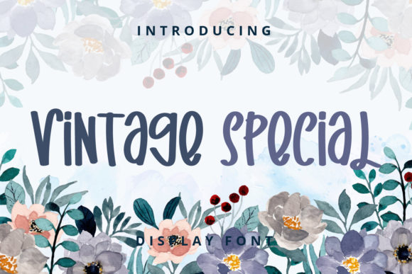 Vintage Special: A Quirky Display Font for Editorial Projects